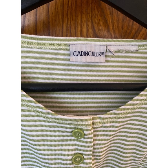 Cabin Creek Stripe T Shirt Size M Women Men Kids Tee - Picture 3 of 3